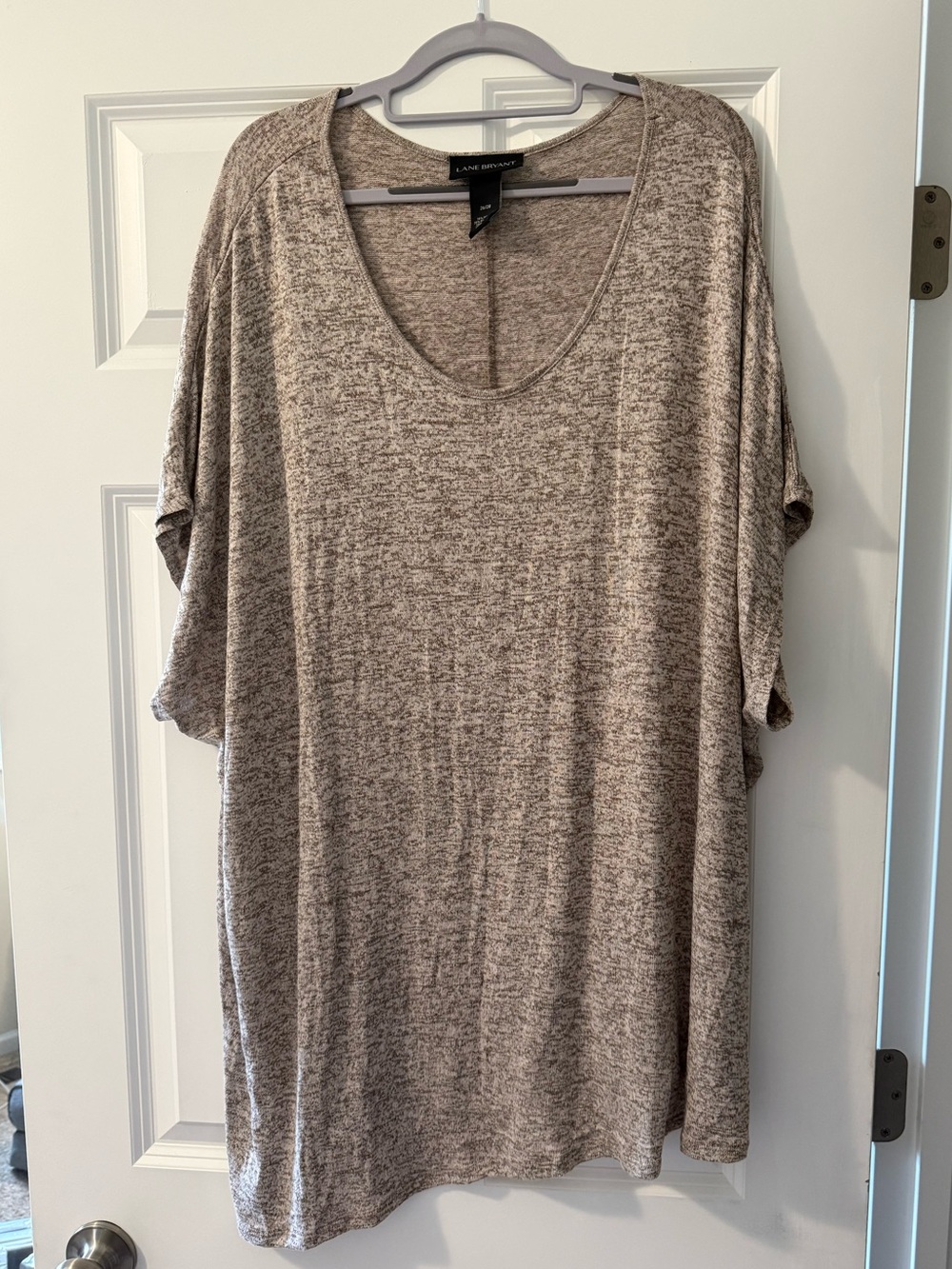Lane Bryant Heather Short Sleeve Relaxed Scoop Tunic